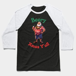 Santa Claus Christmas in July Baseball T-Shirt